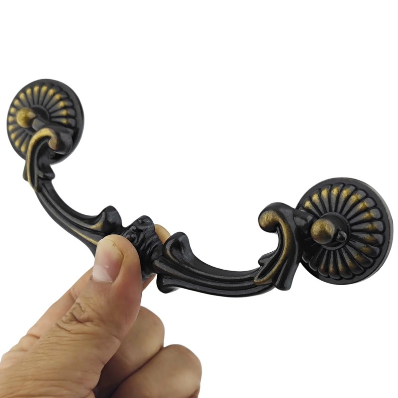 MuDuJia 4-Pack 5" C-C (5 Inch Centers) Bail Drawer Pull