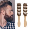 Men's Hair Brush, Bamboo Styling Comb with 9 Rows for