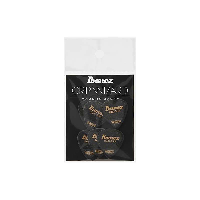 Ibanez PPA16XSGBK Anti-Slip Material Grip PPA16XSGBK Sand Grip Pick [EXTRA
