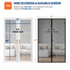 MAGZO Magnetic Screen Door Fit Door Size 72 x 80