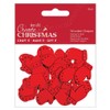 Create Christmas Wooden Shapes, Mini Mittens, Red, Pack of 30,