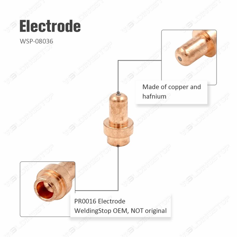 WeldingStop Plasma Electrode Tips Kit Compatible for Eastwood Versa-Cut 40