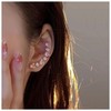Iaceble Boho Heart Ear Climber Cuff Earrings Cz Heart Cuff