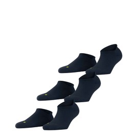 FALKE Unisex Cool Kick Sneaker Socks Breathable Quick-Drying Material Light Padding Plush Sole Cooling Flat Seam on Toe Sporty Plain Multipack 3 Pairs, Blue Navy 6120