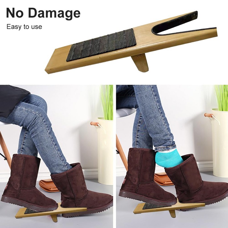 Boot Jack-Wood Boot Remover, Easy Boot Puller Shoe Jack Extra