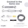 304 Stainless Steel Cable Kit, Btowin VCF 30 M/2 mm