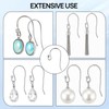 8 Pairs Solid Silver 925 Earring Hooks, Silver Earring Hooks
