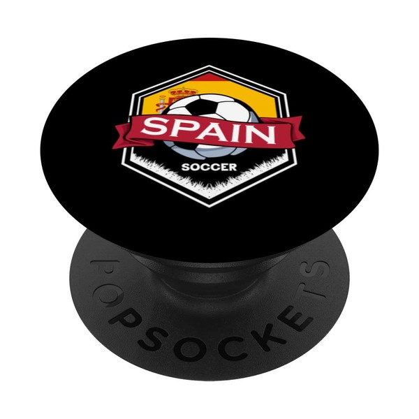 Spanish Flag Football Vintage Fan Soccer Team Spain Lover PopSockets