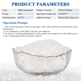 Hot Melt Edgebander Glue 11lb Edge Banding Adhesive Hot Melt Glue Pellets Adhesive for Edge Banding Machine Albums Envelope Seal Papers viscous 12000-16200/cps