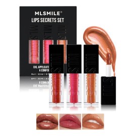Set De 3 Lip Gloss Lip Glow Oil Labial Voluminizador