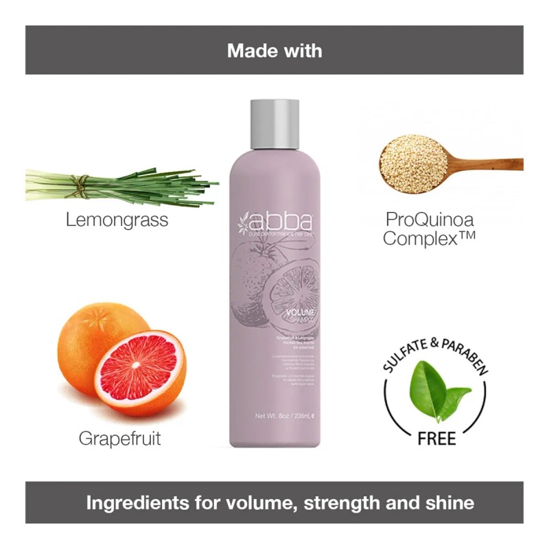 Champú Volumen Abba Pomelo Hierba Limón Onzas