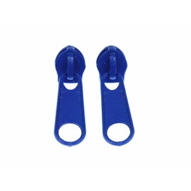 Miniblings Zip Stud Earrings Zip Upcycling 80s Blue Round – Handmade Fashion Jewellery I Earrings Stud Earrings, Metal