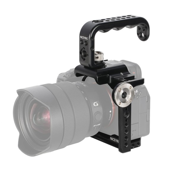 NICEYRIG Camera Cage, Compatible with Sony A7MIV, A7IV, ILCE-7S3, A7S3,