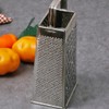 Stainless steel cheese grater square container grater lemon zester /