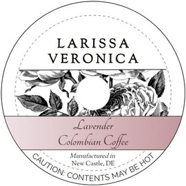 Lavender Colombian Coffee (Single Serve K-Cup Pods) (Gourmet, Naturally Flavored, Whole Coffee Beans) (12 pods, ZIN: 573291)