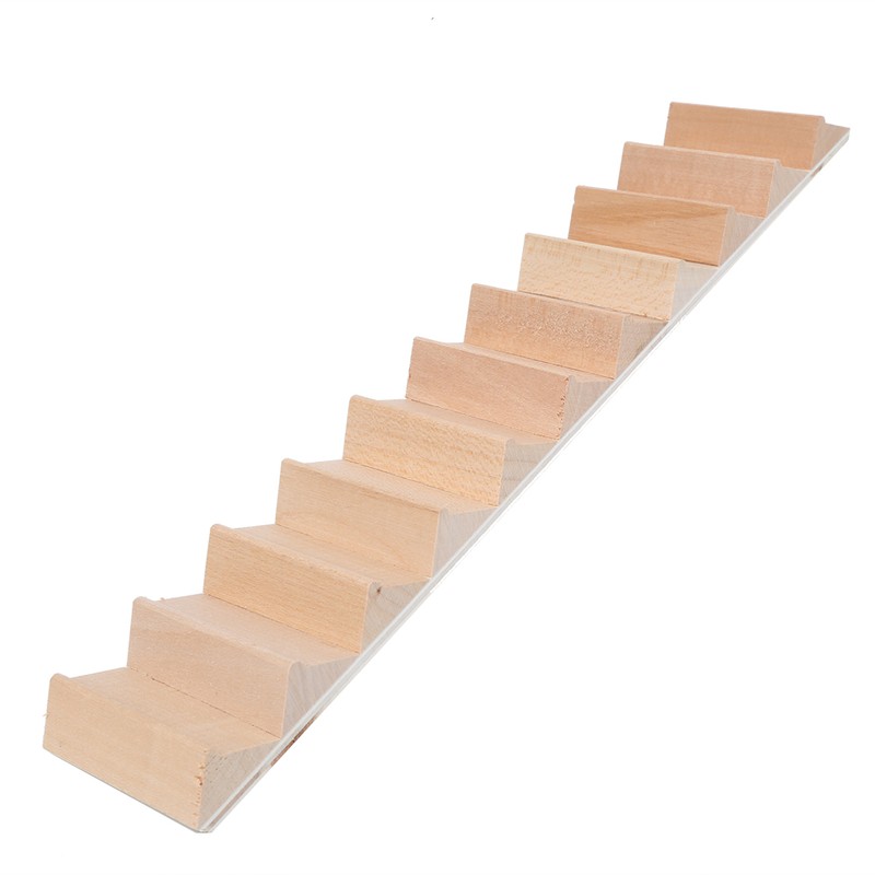 1:12 Miniature Wood Staircase DIY Step Stair Crafts Decorative Dollhouse