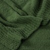 JOOJA Dark Green Blanket Warm Queen Size Fuzzy Knitted Blanket,