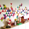 45 Mod Triangle Wall Decals Modern Art Stickers Repositionable Peel
