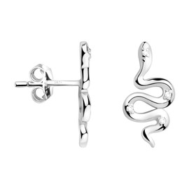 SOFIA MILANI - Women's Earrings 925 Silver - with Zirconia Stones - Snake Stud Earring - E2282