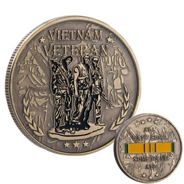 Vietnam Veteran Military Veterans Challenge Coin - All Gave Some, Some Gave All Coin