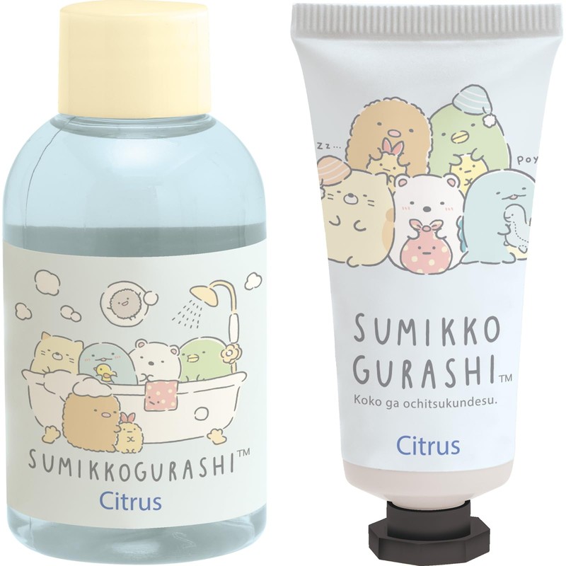 San-X GS17203 Sumikko Gurashi Body & Hand Care Gift, Citrus