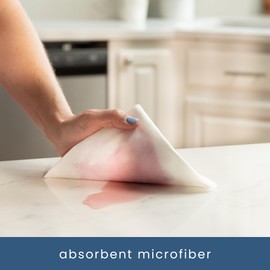 S&T INC. 30 Pack Microfiber Cleaning Cloth with Box, Non Woven Towels for Home, Reusable Microfiber Towels for Cars, Cleaning Rags, White, 12 Inches x 12 Inches, 30 Count