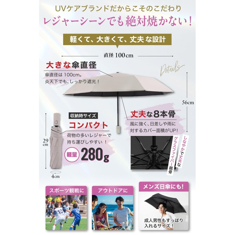 The Classic Tokyo Parasol Folding Umbrella, Rain or Shine, Women's,