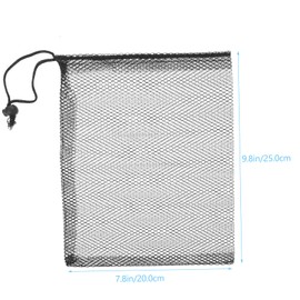 GANAZONO 6Pcs Mesh Pouch for Fish Tank Filtration Durable Wear Resist Filter Bags for Aquarium Canister Filters Reusable and Water Washable for Clean Aquarium