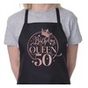 Print4U Birthday Queen 50 Ladies Apron 50th Birthday Gift Cooking
