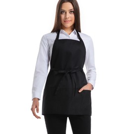 Syntus 1 Pack Bib Apron, Black