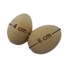 10 x Wooden Eggs solid decoupage plain clean craft decorate