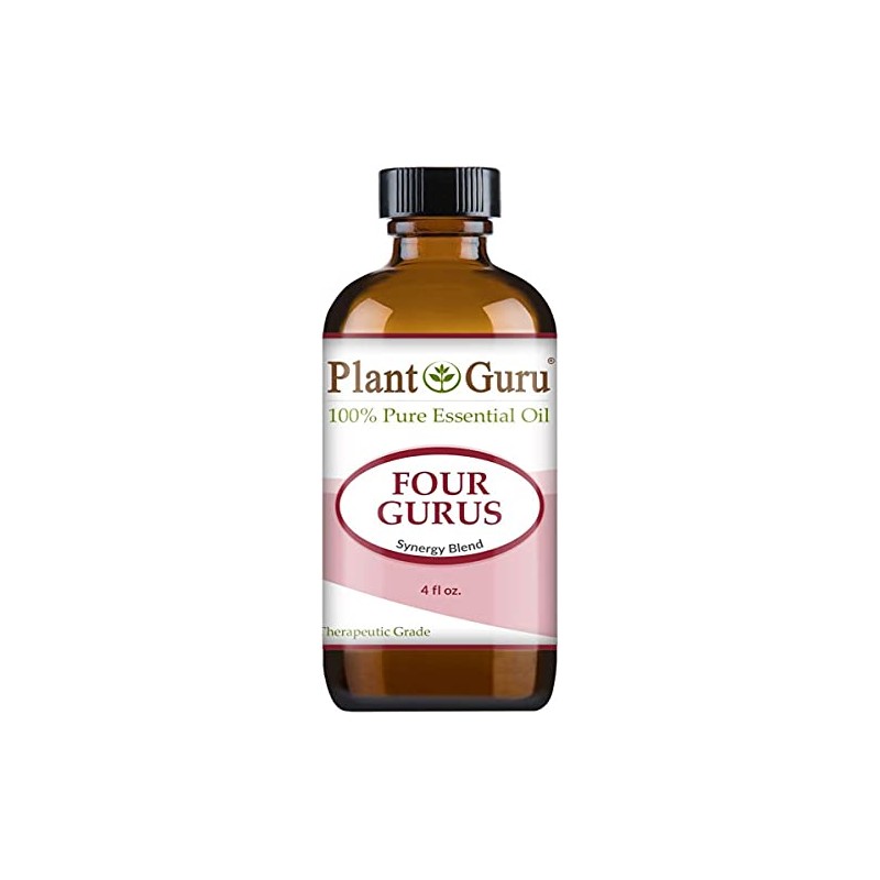Four Gurus Essential Oil Blend 4 oz Bulk 100% Pure