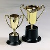 Fun Express Small Plastic Gold Trophies - Party and Event