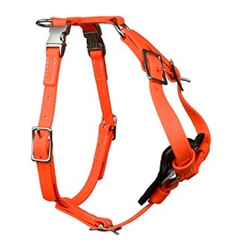 Redline K-9 All Weather Biothane Dog Harness (Medium, Orange)
