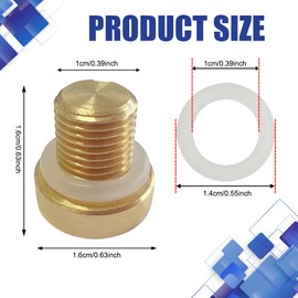 Radiator Coolant Expansion Tank Bleeder Screw, Radiator Drain Plug, 17111712788 Coolant Air Bleeder Screw with Rubber O-Ring, Car Accessories Radiator Screws Compatible with X1 X3 X5