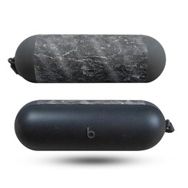 Glossy Glitter Speaker Skin Compatible with Beats Pill (2024) - Onyx Marble - Premium 3M Vinyl Protective Wrap Decal Cover - Easy to Apply | Crafted in The USA by MightySkins