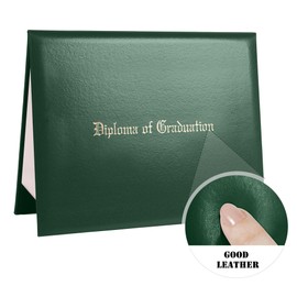 Misscom Diploma Cover 8.5" x11" Diploma Holder of Graduation Leatherette Padded Certificate (Forest Green)
