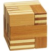 6057-Somawürfel Philos Green Games, Bamboo Logic Puzzle "7 Pieces