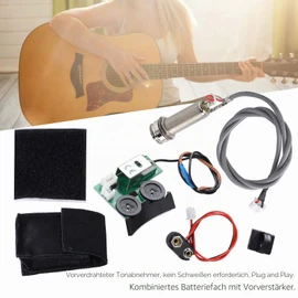 Acoustic Guitar Pickup System Lightweight for VT1 Tail Nail Pickup EQ