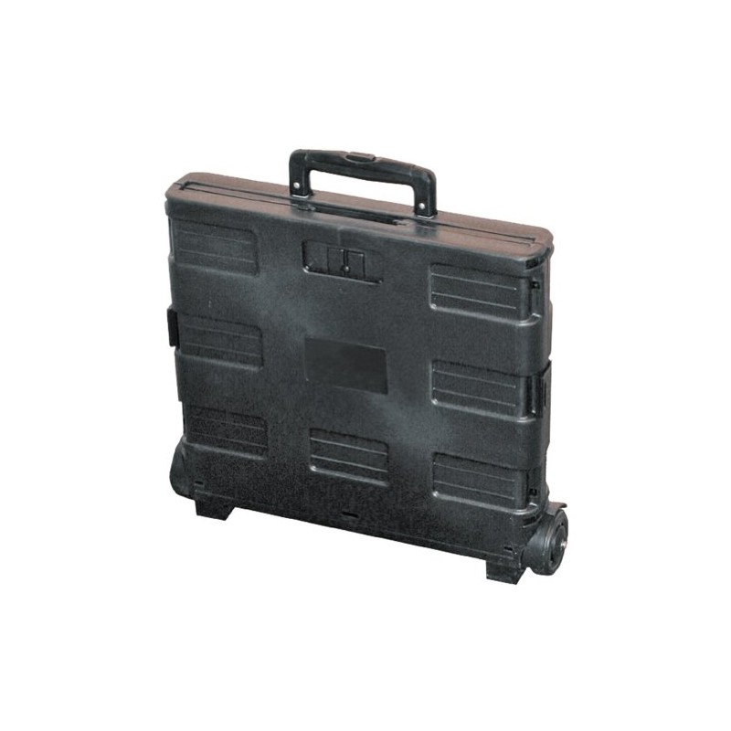Easy Crate Rolling Foldable Plastic Crate with Telescopic Handle and