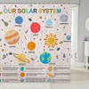 Feelyou Solar System Shower Curtain Outer Space Bathroom Shower Curtain