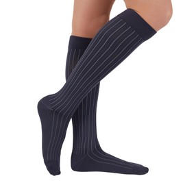 ITEM m6 - Knee Socks with Compression for Women, Premium, Beautiful Calves & Elegant Appearance, Freedom, grey, XL