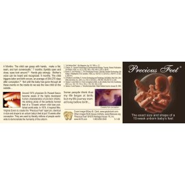 Heritage House '76 Precious Feet, 14K Gold Plated, Ribbon Jewelry, Lapel Pin