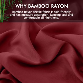 Pillowcases Standard Size 2 Pack, Cooling Viscose Pillow Cases with Envelope Closure, Cool & Breathable Pillow Cover for Hot Sleepers and Night Sweats, 20" x 26"