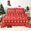 YIYEA Christmas Comforter Set, 7 Pieces Bed in a Bag,