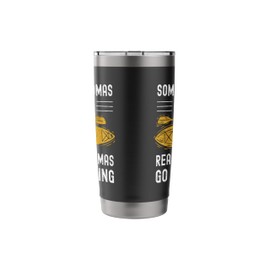 Real Grandmas Go Kayaking Funny Canoe Paddle Rowing Granny Stainless Steel Insulated Tumbler