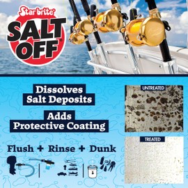 STAR BRITE Salt Off Spray - Ready-To-Use Salt Remover Wash for Boats, Vehicles, Trailers and Fishing Gear - 22 Ounce Spray