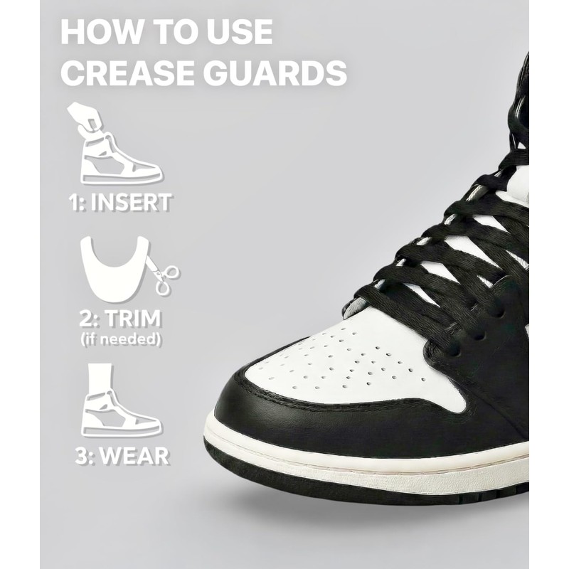 SOL3 Crease Guards™ - Shoe Crease Protectors for AF1s, Jordans,