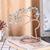 Nupuyai Irregular Aquamarine Crystal Tree with Agate Slice Base, Money