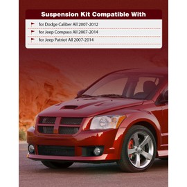 Front Lower Control Arm Kit w/Ball Joint Fit for Jeep Compass All 2007-2014 for Dodge Caliber All 2007-2012 for Jeep Patriot All 2007-2014, Driver Side and Passenager Side Suspension Kit (2Pcs)